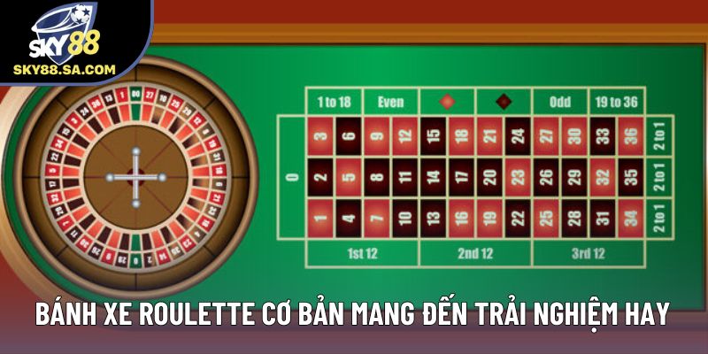 Bánh xe roulette cơ bản mang đến trải nghiệm hay