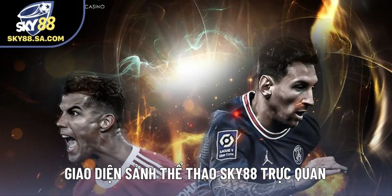 Giao diện sảnh thể thao Sky88 trực quan